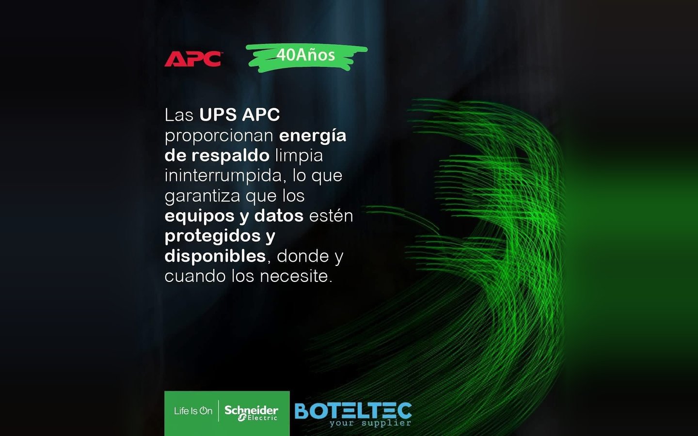 UPS APC: energía de respaldo para tus equipos